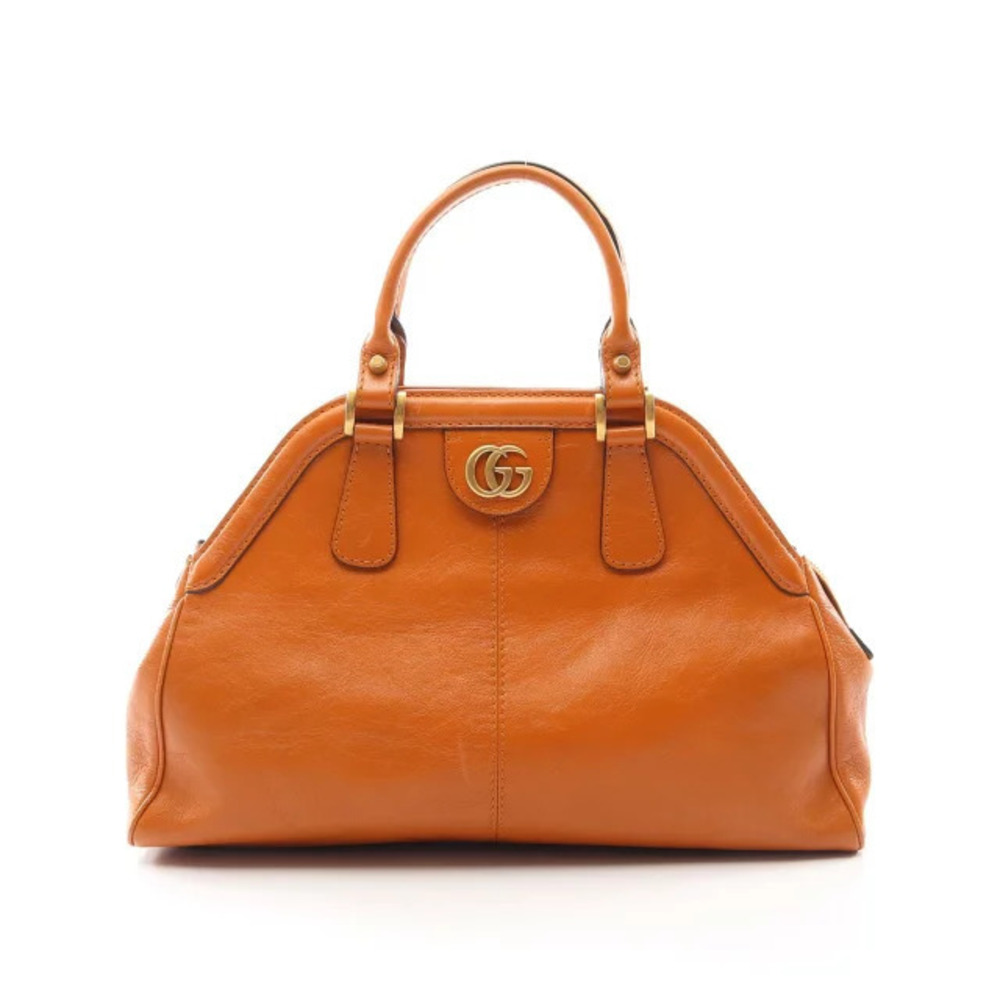 Gucci Rebel Tote Bag Leather Brown